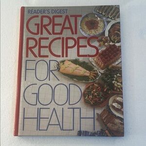 Reader's Digest Great Recipes for Good Health hardcover Book cookbook nutrition
